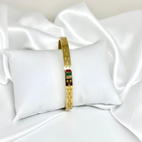 Bracelete inspiração Gucci dourado