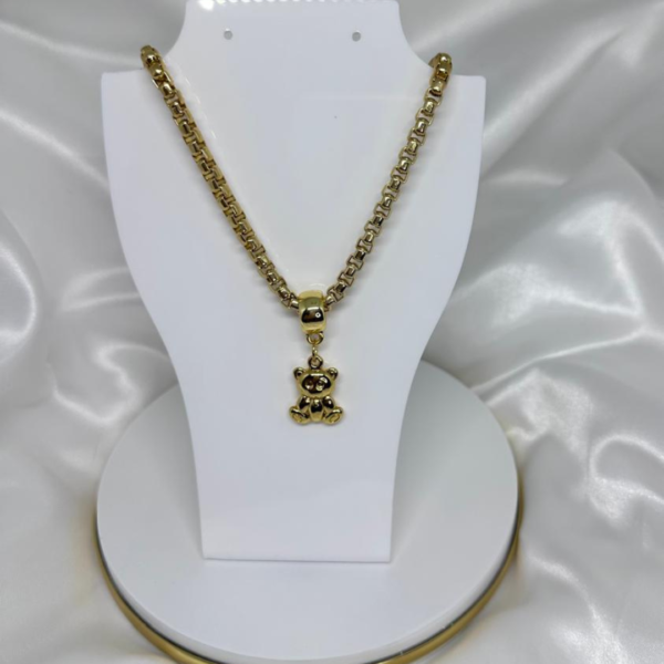 Colar Teddy dourado