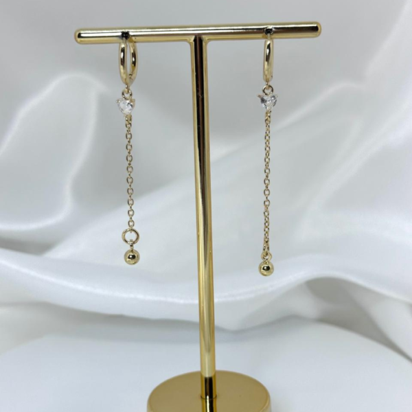Argolinha corrente dourado